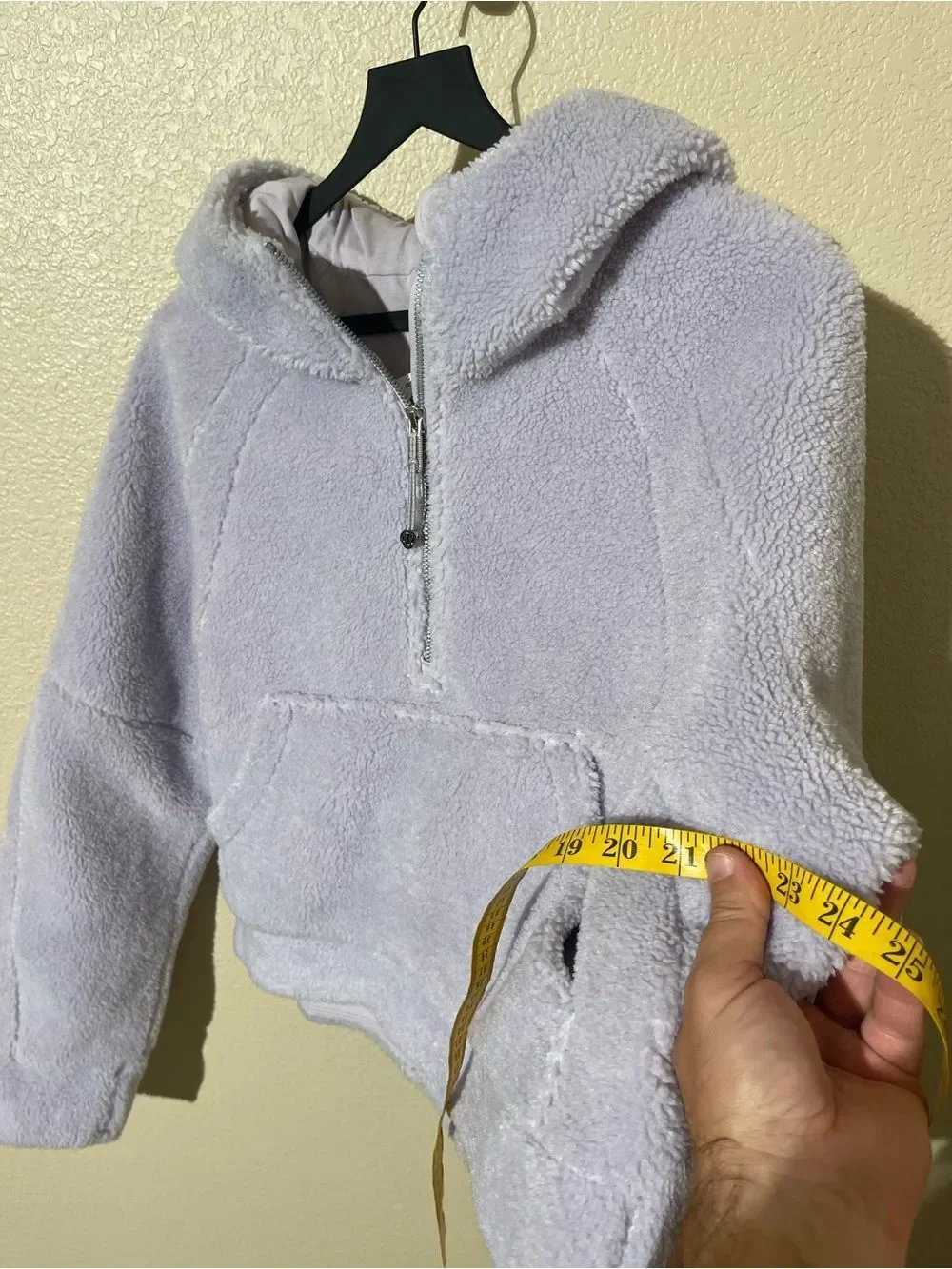 NWOT Lululemon Plush Lavender Half-Zip Sherpa Pullover